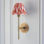 115433 Halo Tall & Zigzag 16cm Wall Light Brass Orange