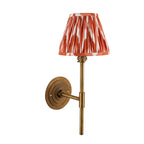 115433 Halo Tall & Zigzag 16cm Wall Light Brass Orange