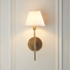 115437 Halo Tall & Ivy 16cm Wall Light Brass White