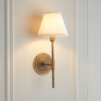 115437 Halo Tall & Ivy 16cm Wall Light Brass White