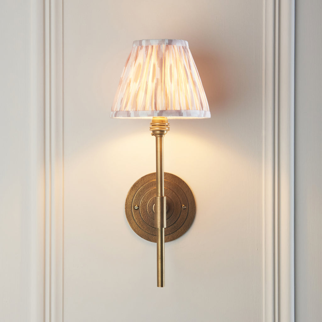 115438 Halo Tall & Ikat 16cm Wall Light Brass