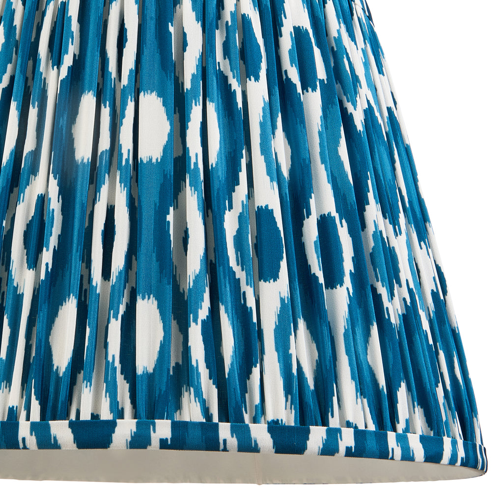 115485 Carnaby & Ikat 35cm Floor Lamp White Blue