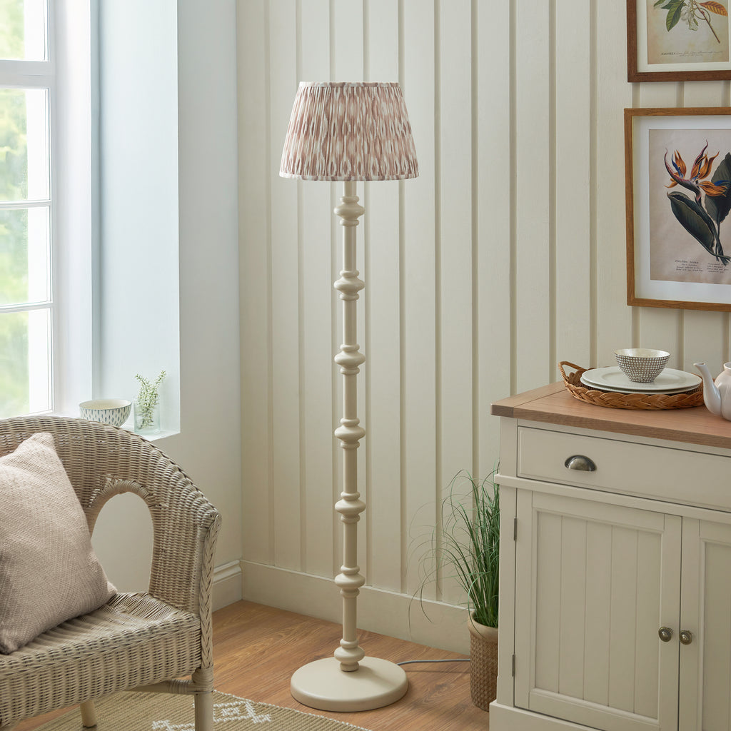 115486 Carnaby & Ikat 35cm Floor Lamp White