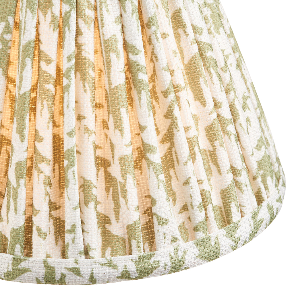 115590 Dome Arc & Leaf 16cm Wall Light Brass Green