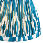115598 Dome Arc & Ikat 16cm Wall Light Brass Blue