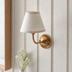 115600 Dome Arc & Ivy 16cm Wall Light Brass White