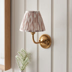 115601 Dome Arc & Ikat 16cm Wall Light Brass