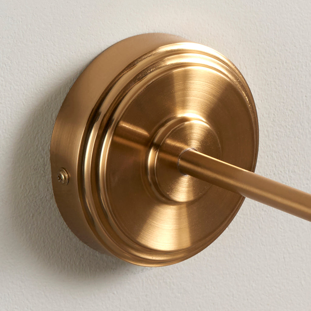 115780 Step Wing & Ripple 16cm Wall Light Brass Grey