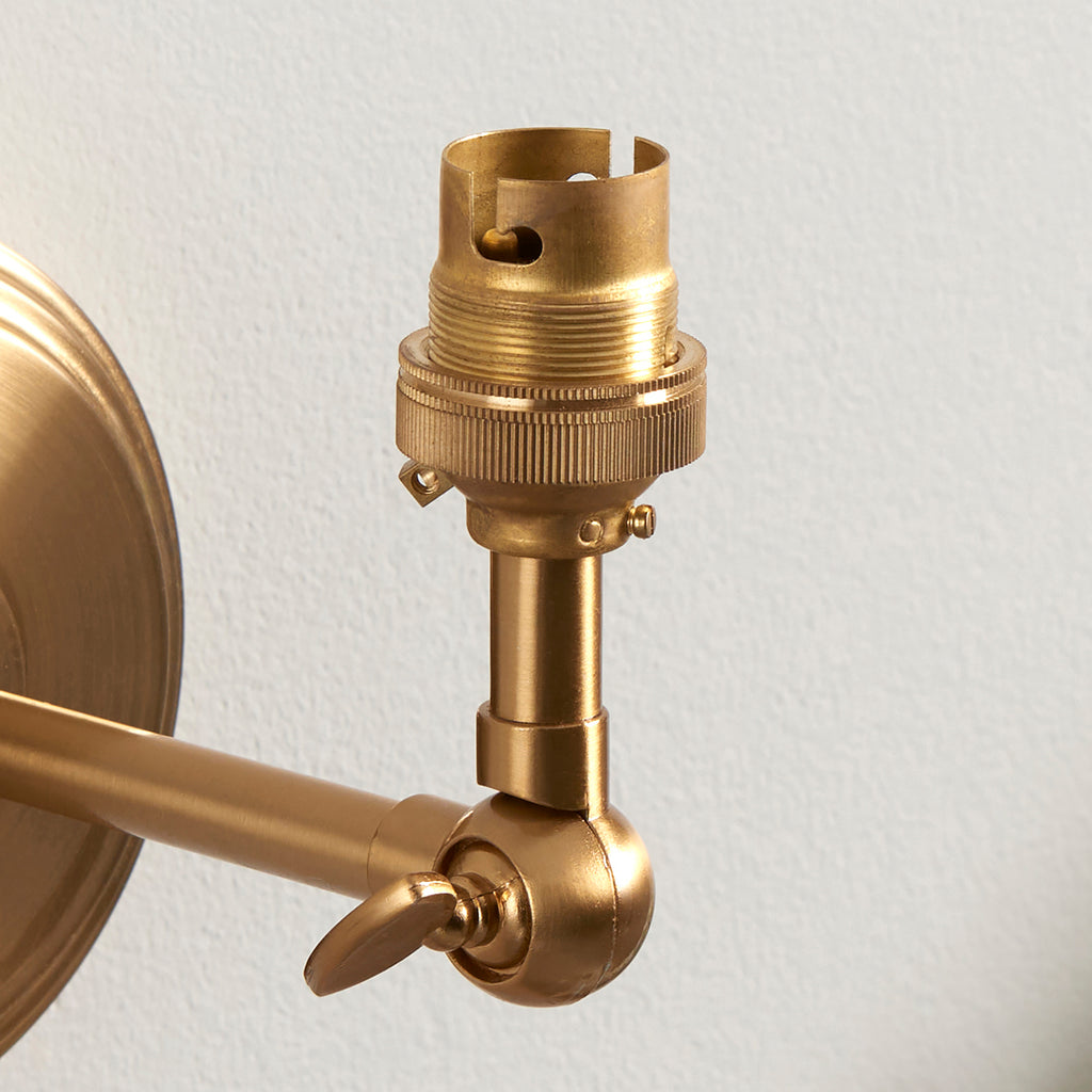 115780 Step Wing & Ripple 16cm Wall Light Brass Grey