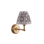 115780 Step Wing & Ripple 16cm Wall Light Brass Grey