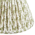 115793 Step Fold & Leaf 16cm Wall Light Brass Green