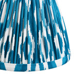 115801 Step Fold & Ikat 16cm Wall Light Brass Blue