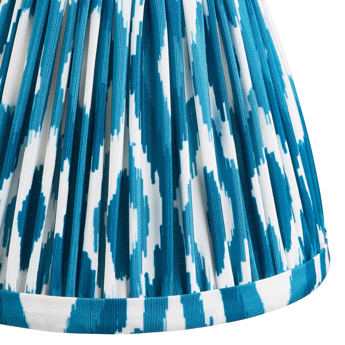 115801 Step Fold & Ikat 16cm Wall Light Brass Blue
