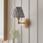 115837 Wood Wing & Leaf 16cm Wall Light Wood Grey