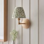 115841 Wood Wing & Leaf 16cm Wall Light Wood Green