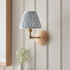 115842 Wood Wing & Leaf 16cm Wall Light Wood Blue