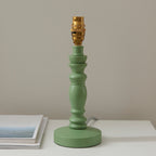 115941 Bibury & Zigzag 20cm Table Lamp Green