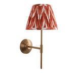 116021 Obelisk T Bar & Zigzag 20cm Wall Light Brass Orange