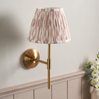 116025 Obelisk T Bar & Ikat 20cm Wall Light Brass
