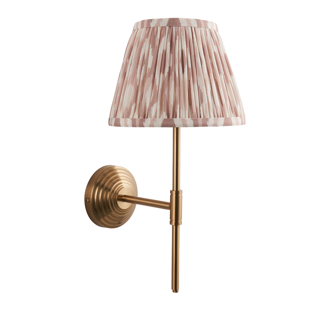 116025 Obelisk T Bar & Ikat 20cm Wall Light Brass