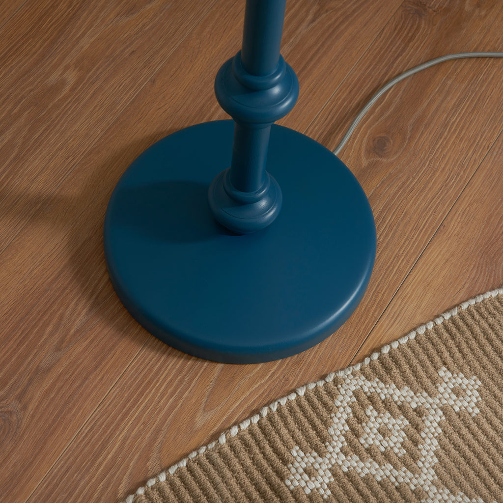 116154 Carnaby & Ikat 35cm Floor Lamp Blue