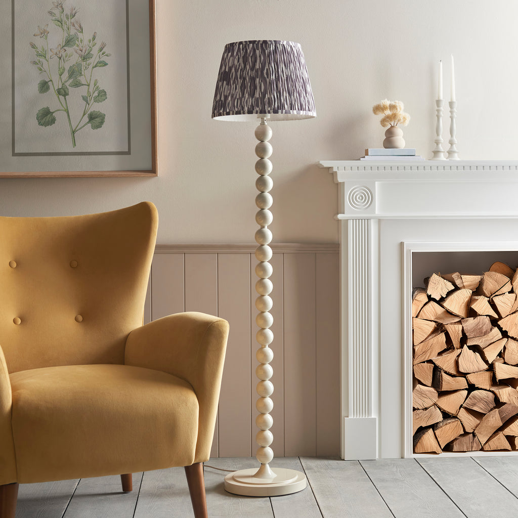 116177 Higgledy & Ikat 35cm Floor Lamp White Grey