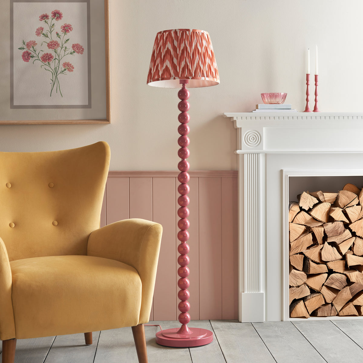 116212 Higgledy & Zigzag 35cm Floor Lamp Pink Orange