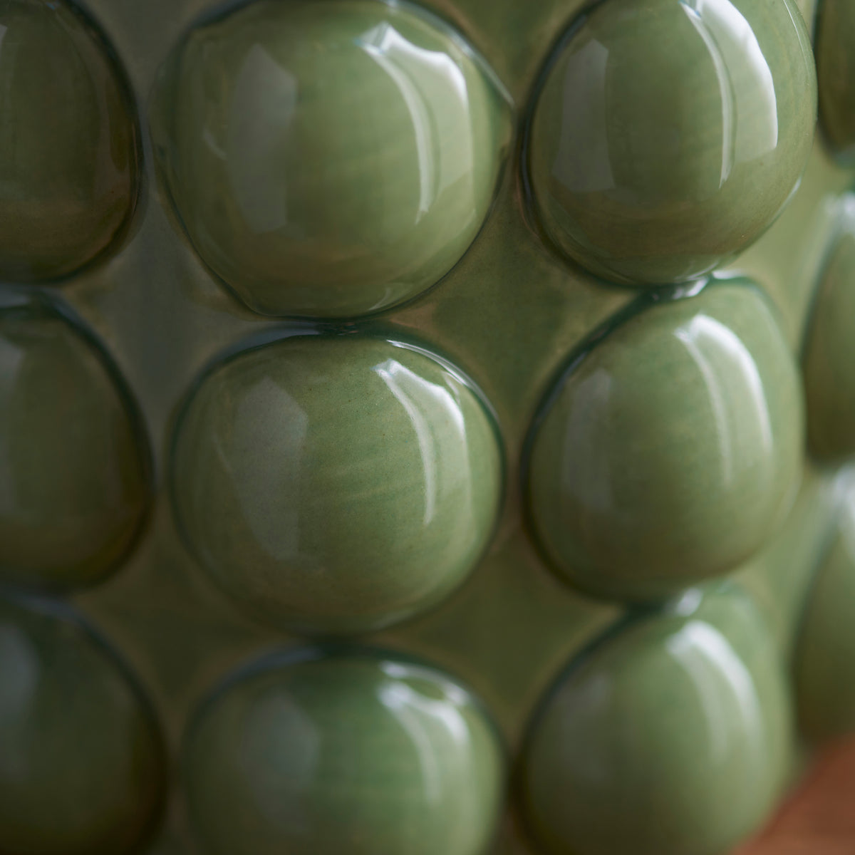 116298 Bobble & Zigzag 25cm Table Lamp Green Orange