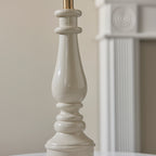 116330 Myrtle & Ikat 25cm Table Lamp White