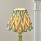 116337 Myrtle & Zigzag 25cm Table Lamp Green
