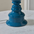 116350 Myrtle & Zigzag 25cm Table Lamp Blue Orange