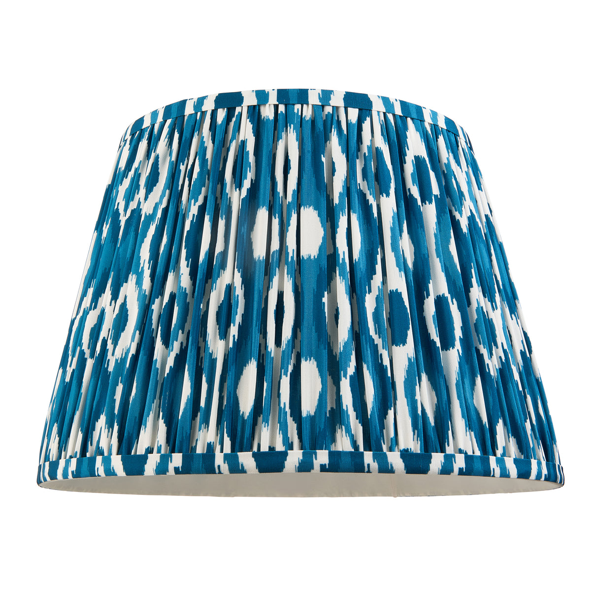 116392 Bobble & Ikat 35cm Table Lamp White Blue
