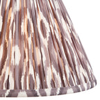 116418 Layered Leaf & Ikat 30cm Table Lamp Ivory Grey