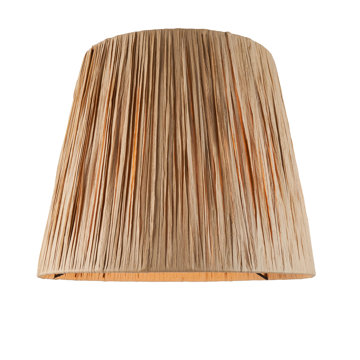 116457 Layered Leaf & Raffia 32cm Table Lamp Ivory
