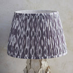 116463 Layered Leaf & Ikat 35cm Table Lamp Ivory Grey