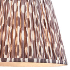 116463 Layered Leaf & Ikat 35cm Table Lamp Ivory Grey