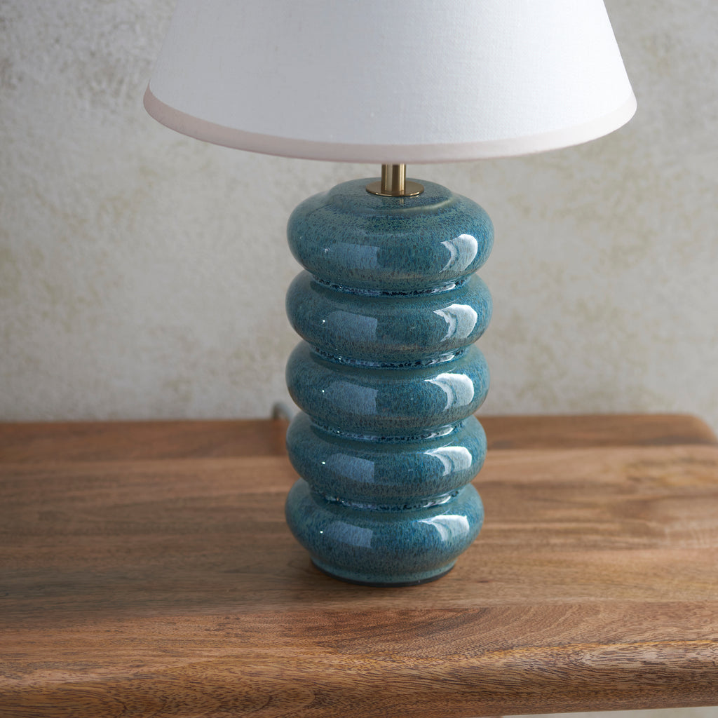 116492 Squash & Ivy 25cm Table Lamp White