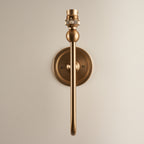 116821 Santiago & Leaf 20cm Wall Light Brass Green