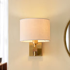 116995 Heathcliff Wall Light Brass Wood