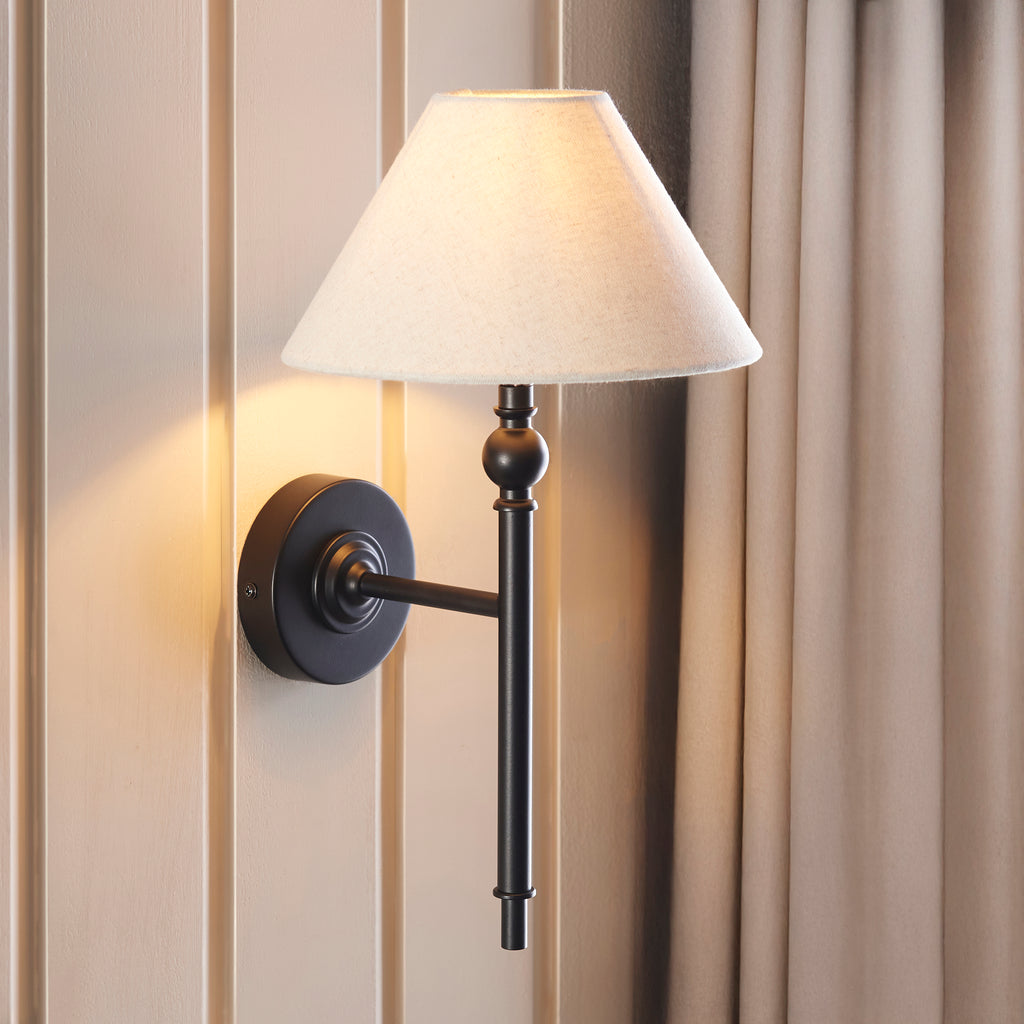 117826 Lille Wall Light Black