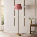 118001 Lille & Ikat 40cm Floor Lamp Brass Pink