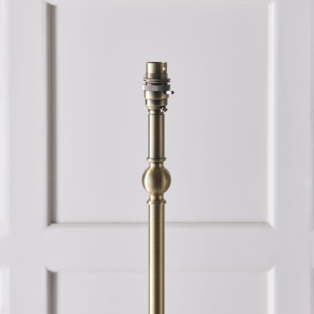 118001 Lille & Ikat 40cm Floor Lamp Brass Pink