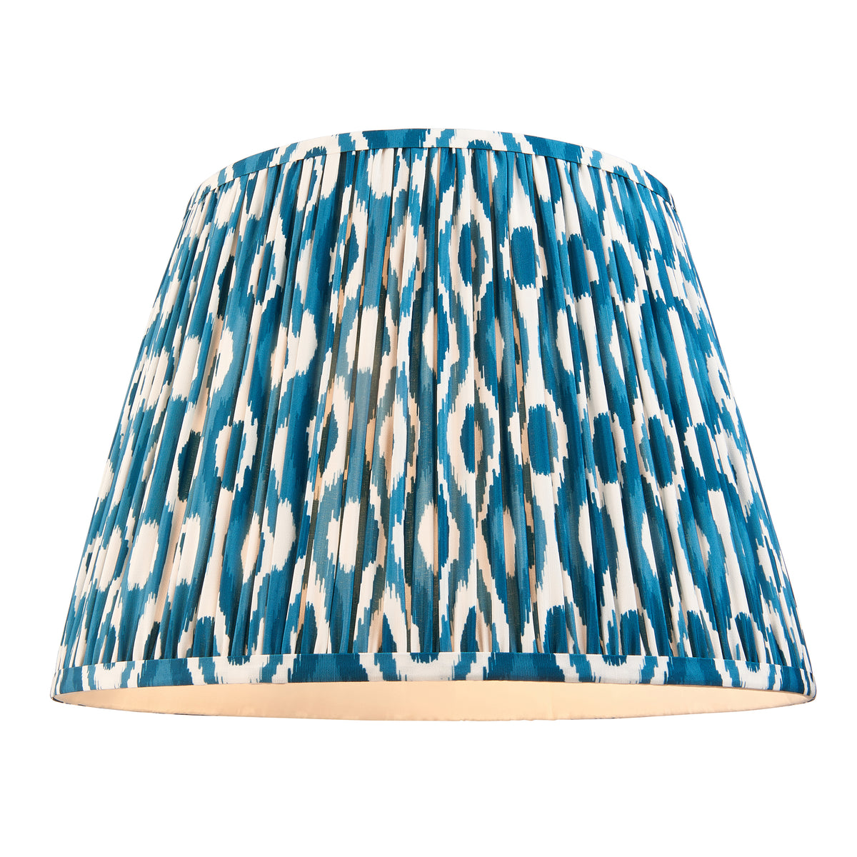 118007 Lille & Ikat 40cm Floor Lamp Brass Blue