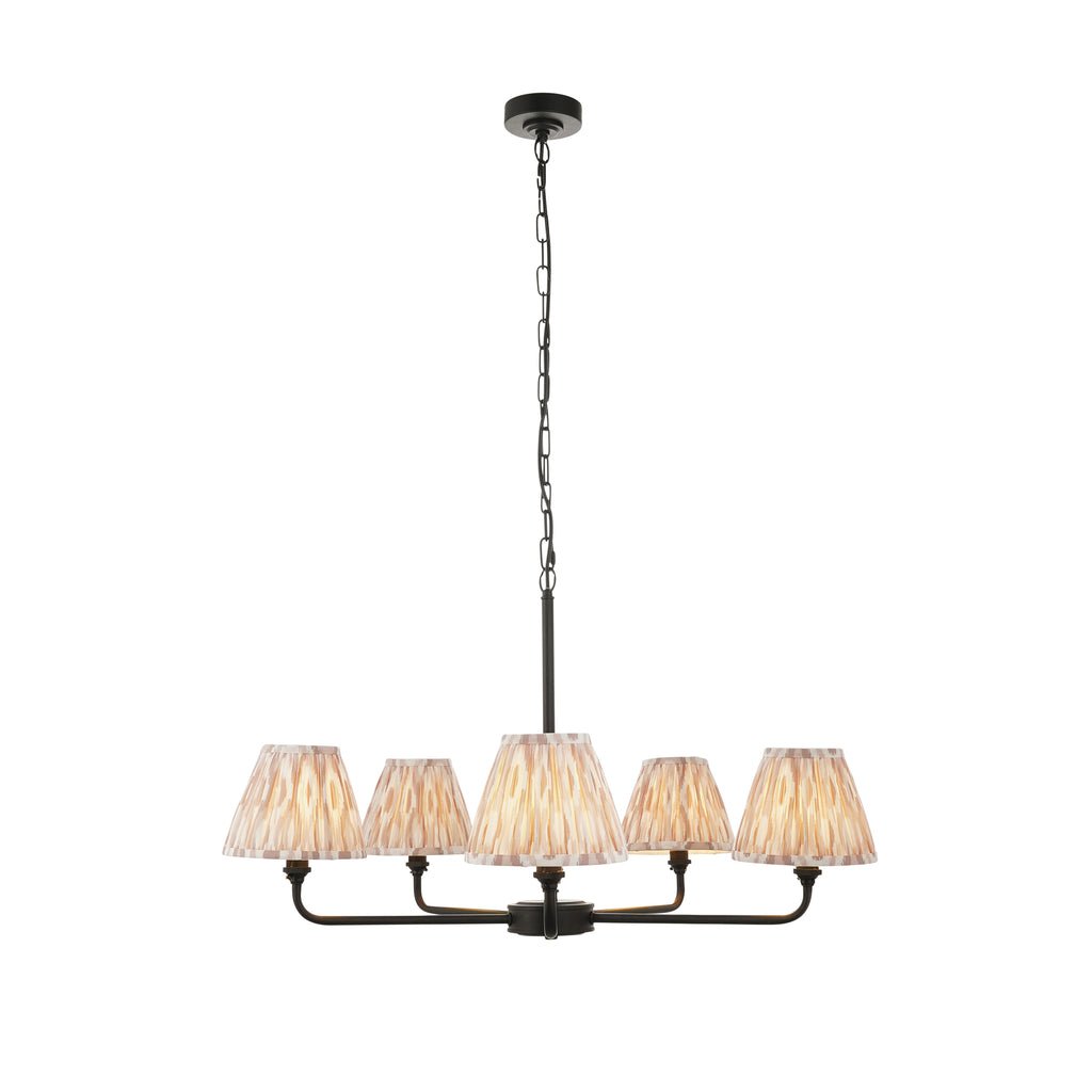 118039 Lille & Ikat 16cm 5 Light Pendant Black
