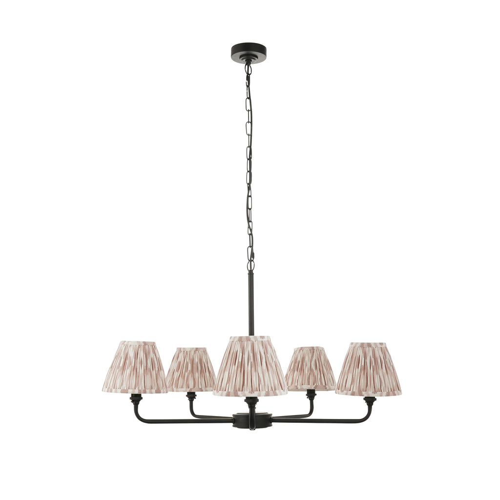 118039 Lille & Ikat 16cm 5 Light Pendant Black