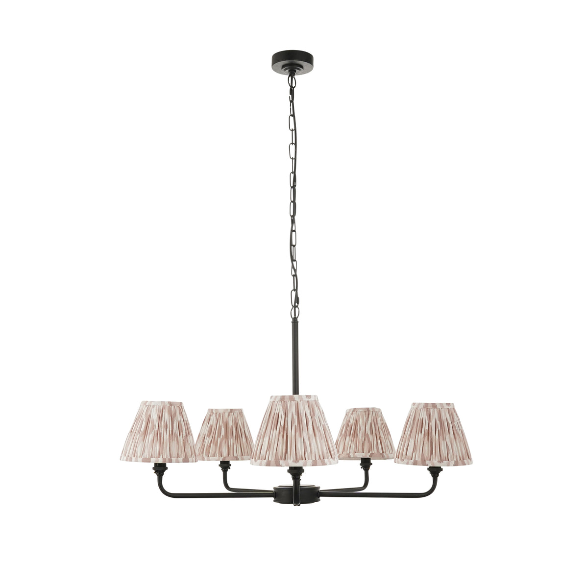 118039 Lille & Ikat 16cm 5 Light Pendant Black