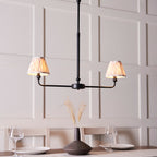 118073 Lille & Ikat 16cm 2 Light Pendant Black