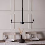 118073 Lille & Ikat 16cm 2 Light Pendant Black