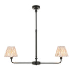 118073 Lille & Ikat 16cm 2 Light Pendant Black