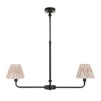 118073 Lille & Ikat 16cm 2 Light Pendant Black